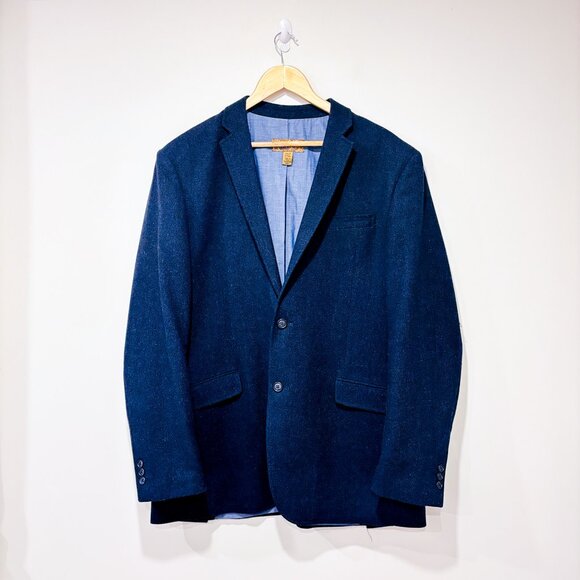PRONTO UOMO Navy wool blend blazer | Classic tailored mens jacket | 2XL * - Picture 1 of 7